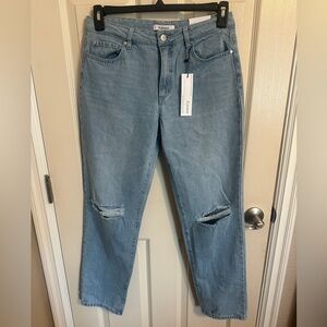 d. jeans Stretch Flex Waist Distressed Knee Skinny Jeans, Light Jill Blue, Sz 6